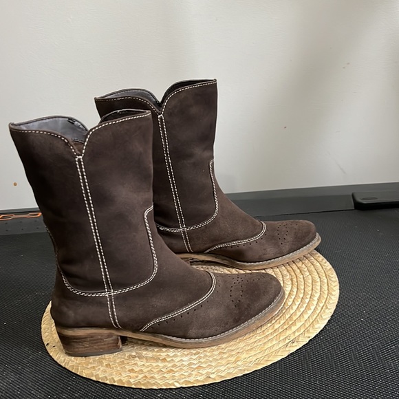 American Eagle Southwestern Cowboy Boots Size 7 - Picture 4 of 16